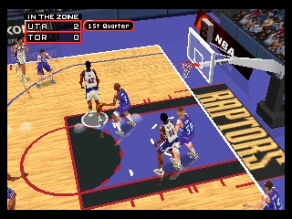 NBA in the Zone 2000 (Europe) In game screenshot